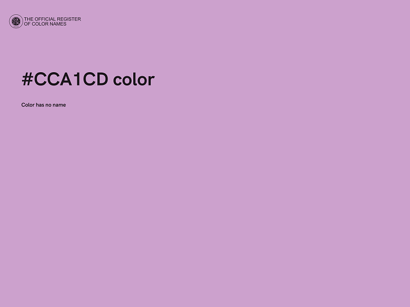 #CCA1CD color image