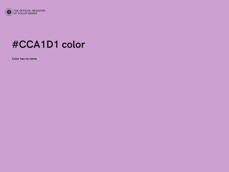 #CCA1D1 color image