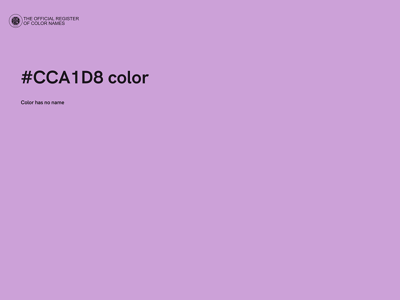 #CCA1D8 color image