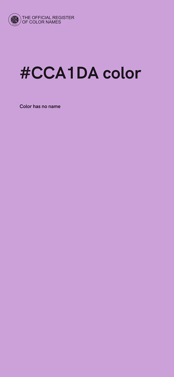 #CCA1DA color image