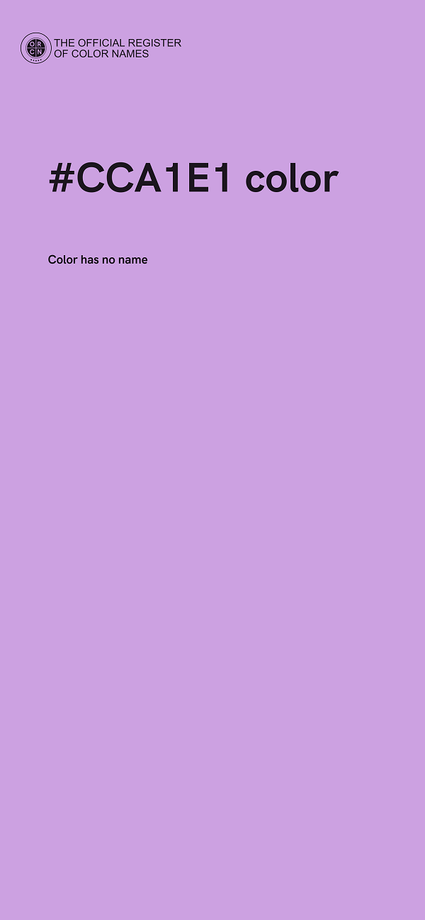 #CCA1E1 color image