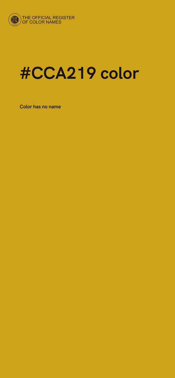 #CCA219 color image