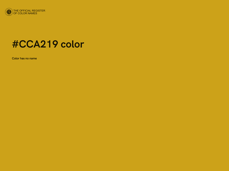 #CCA219 color image