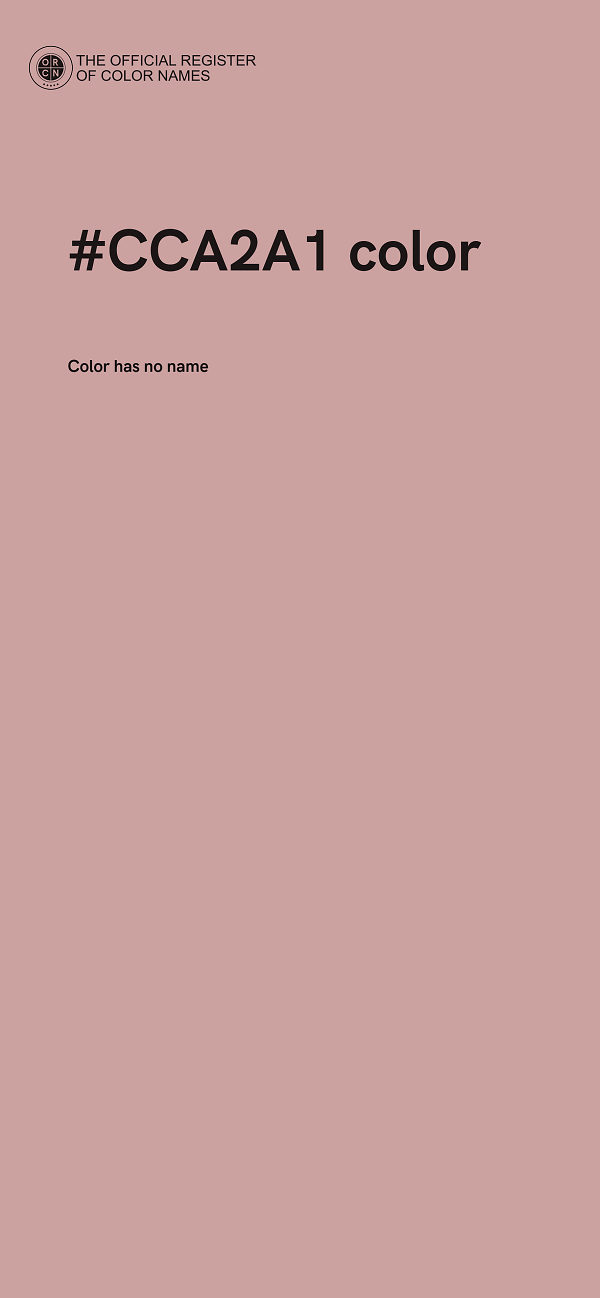 #CCA2A1 color image