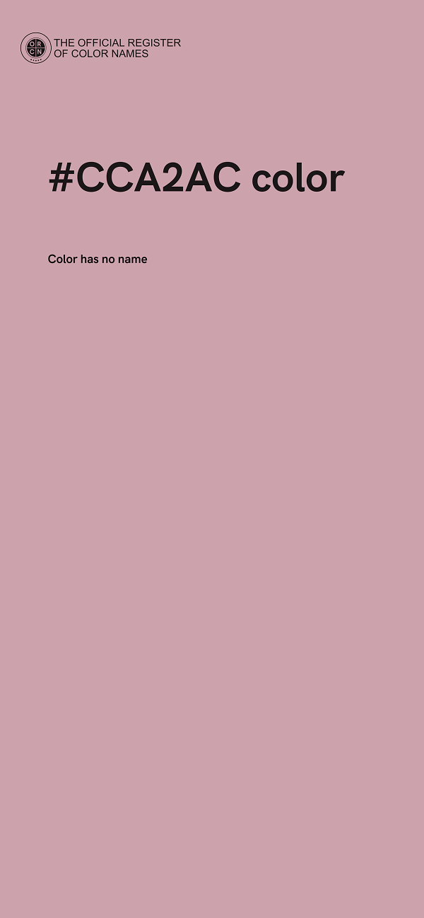 #CCA2AC color image