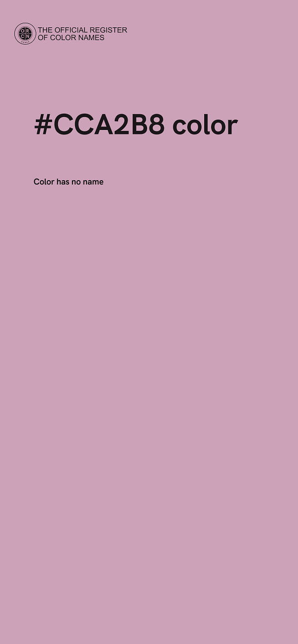 #CCA2B8 color image
