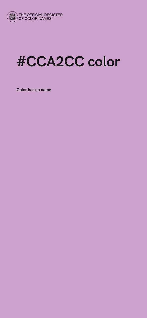 #CCA2CC color image