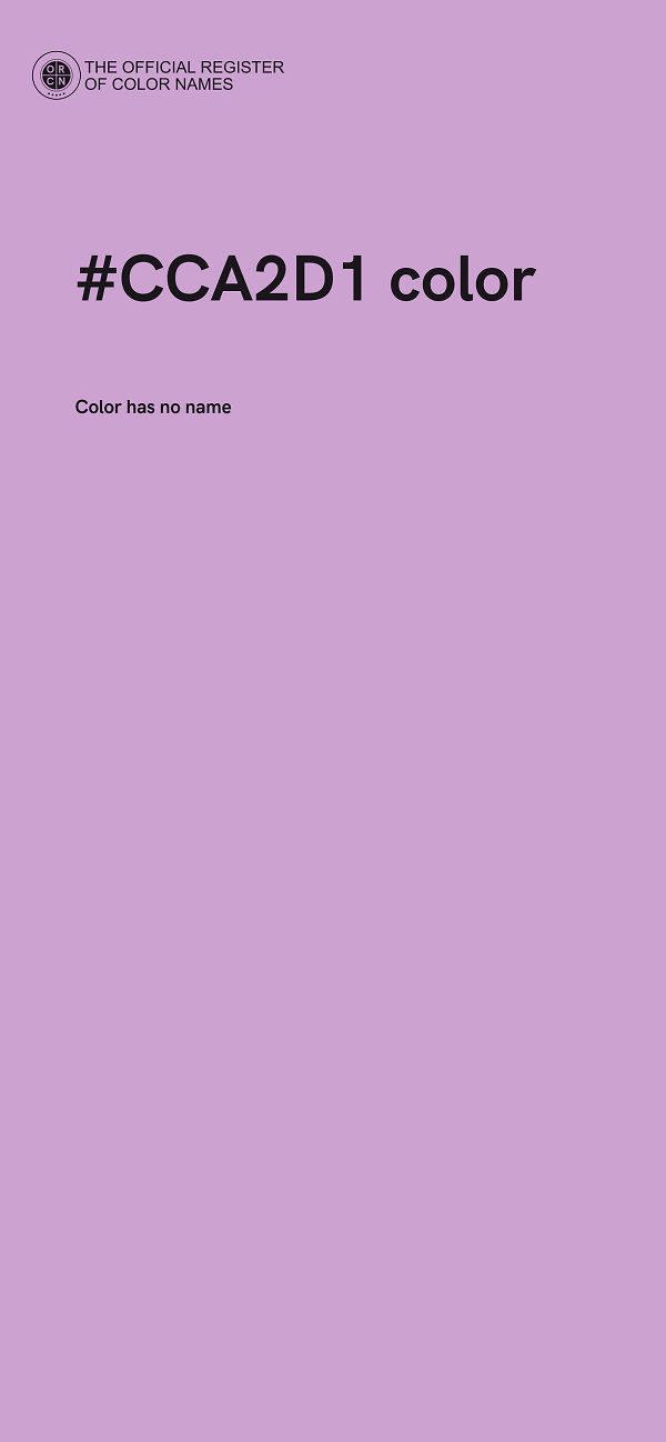 #CCA2D1 color image