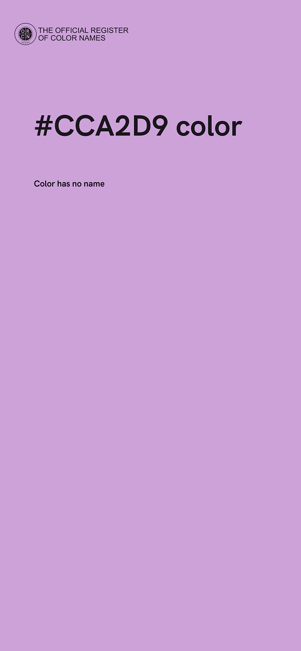 #CCA2D9 color image