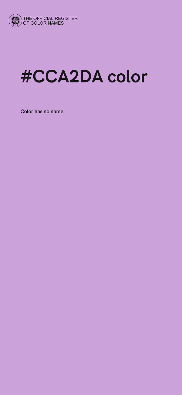 #CCA2DA color image