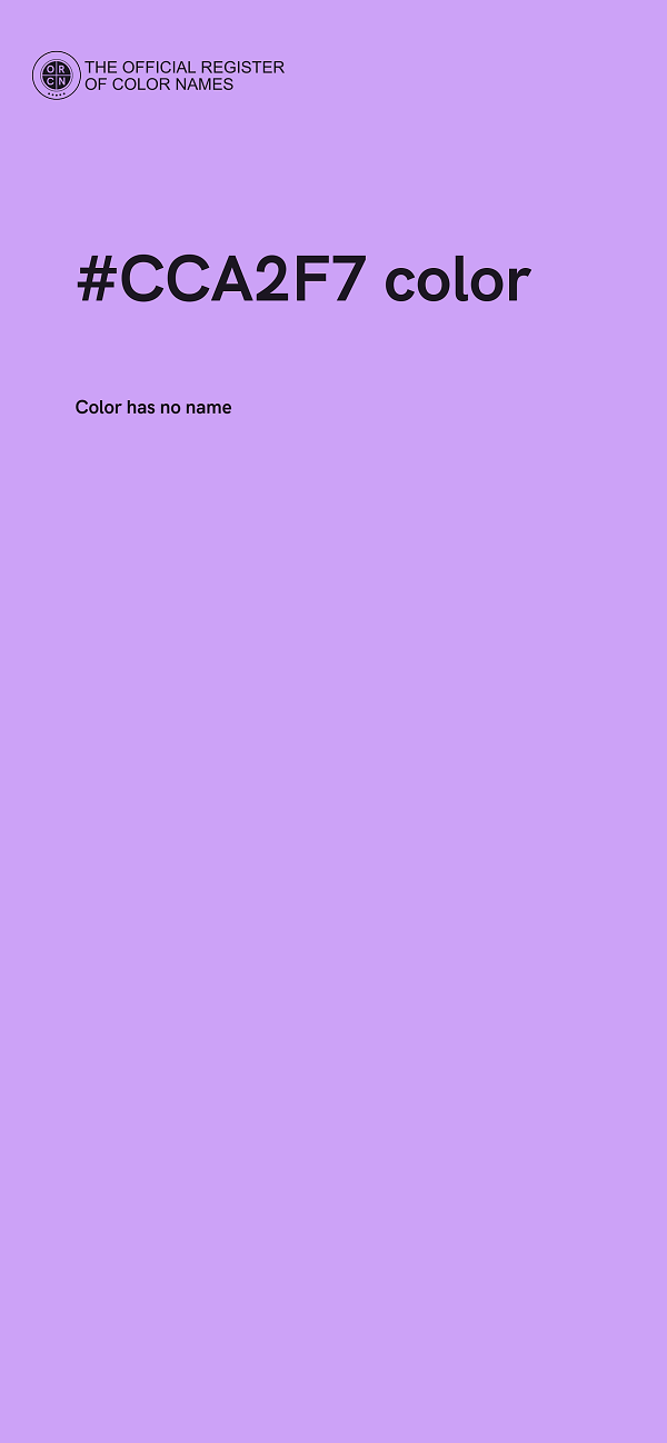 #CCA2F7 color image
