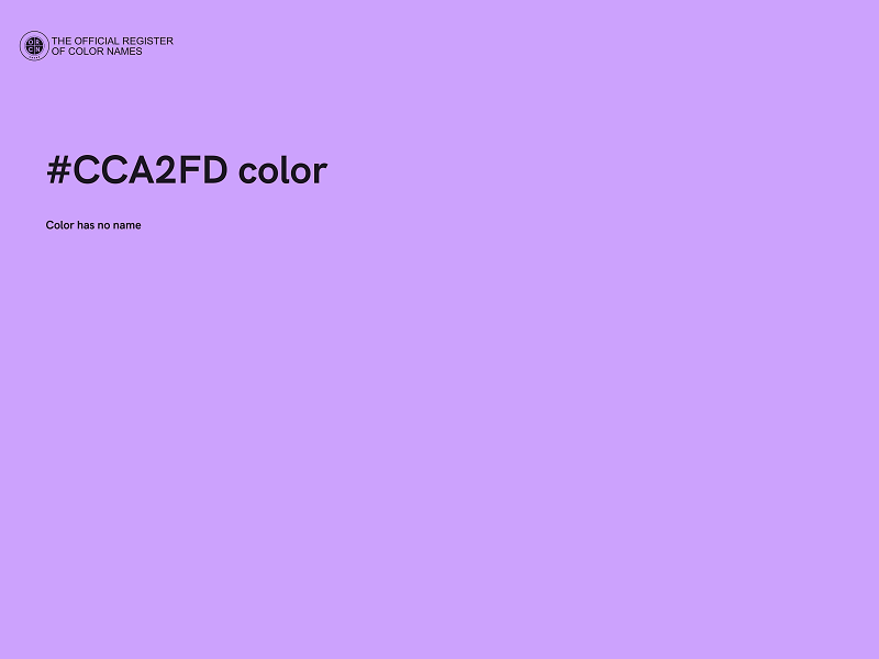 #CCA2FD color image