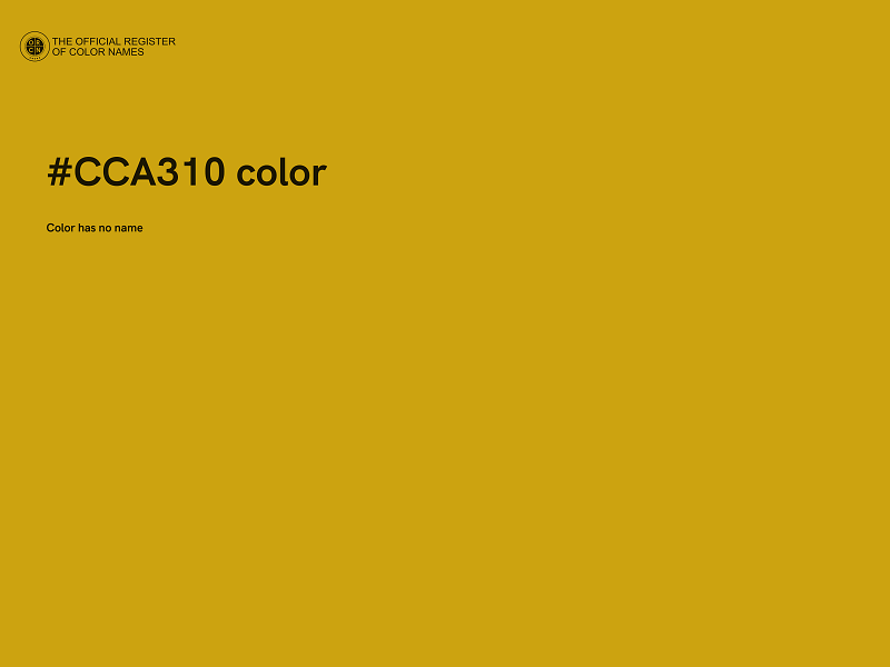 #CCA310 color image