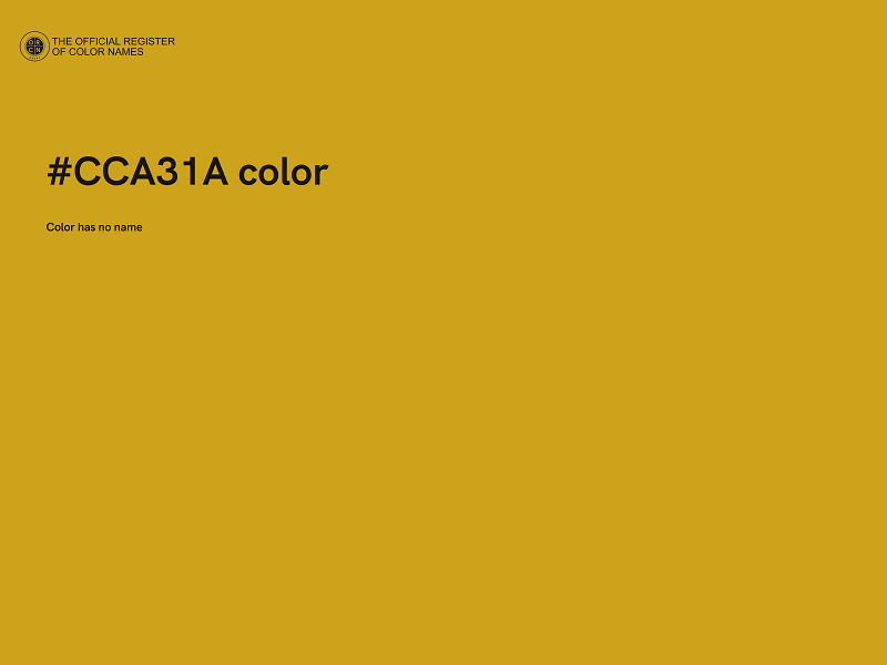 #CCA31A color image