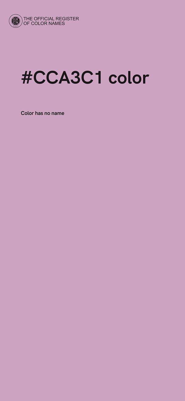#CCA3C1 color image