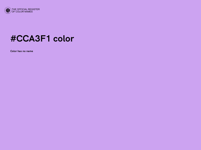 #CCA3F1 color image