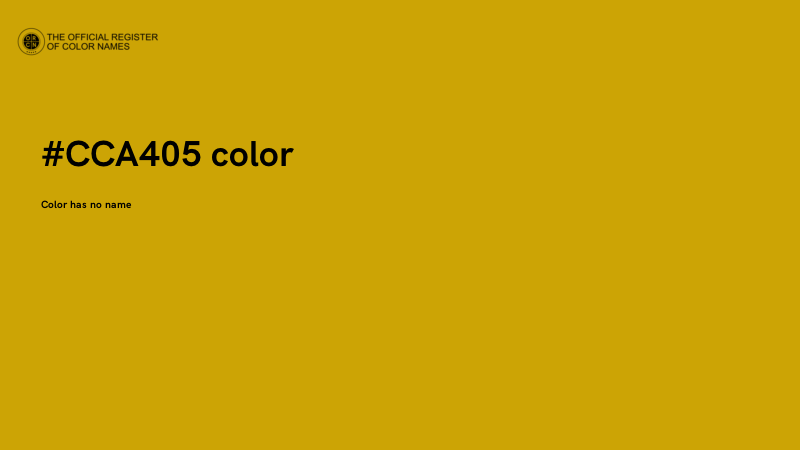 #CCA405 color image