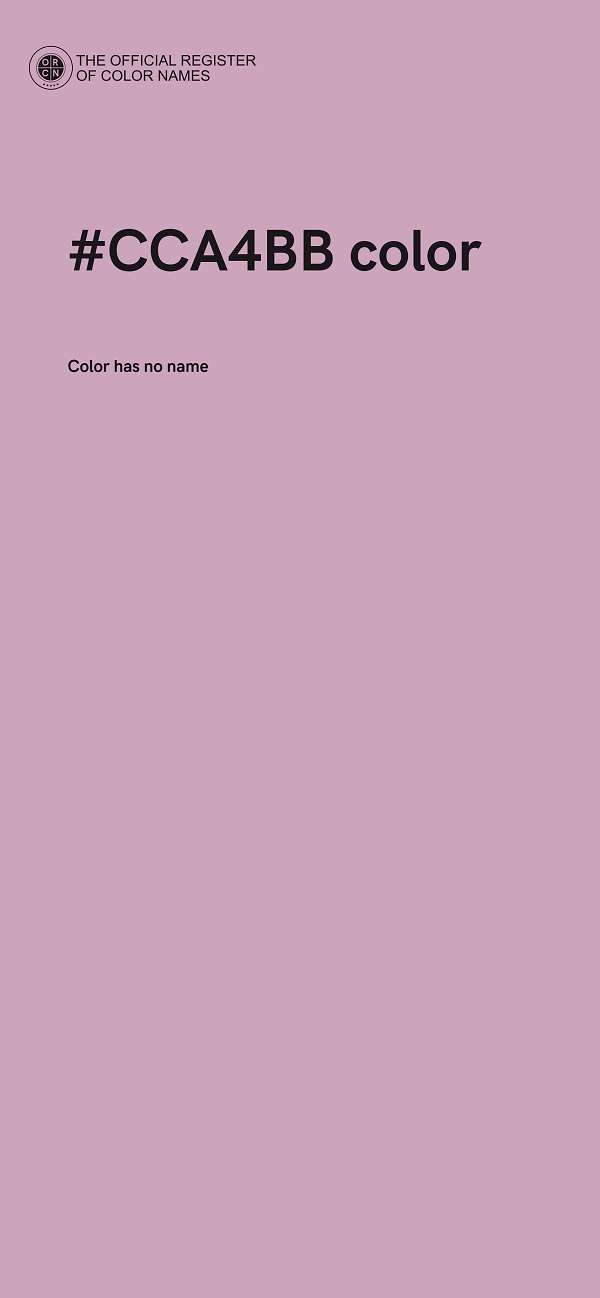 #CCA4BB color image