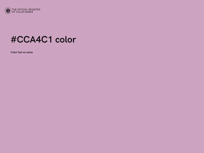 #CCA4C1 color image