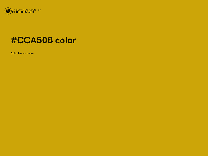 #CCA508 color image