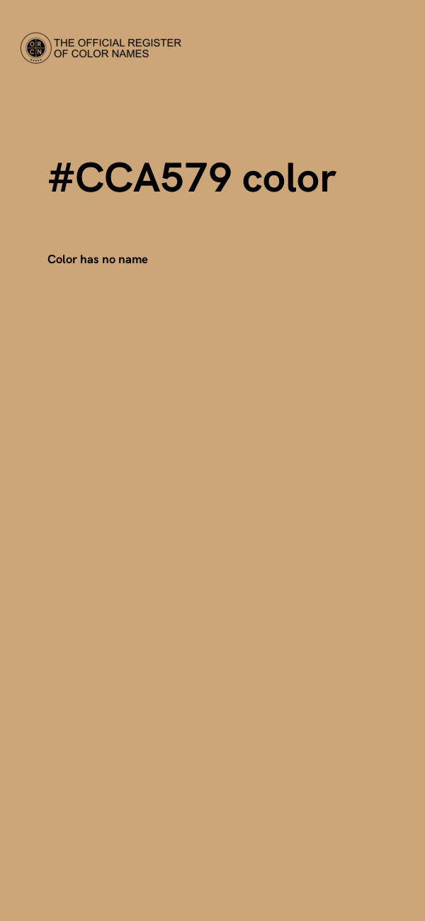 #CCA579 color image
