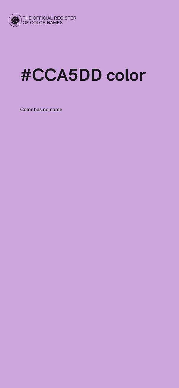 #CCA5DD color image