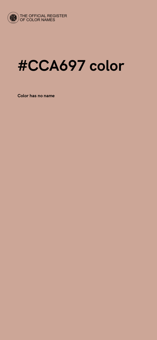 #CCA697 color image