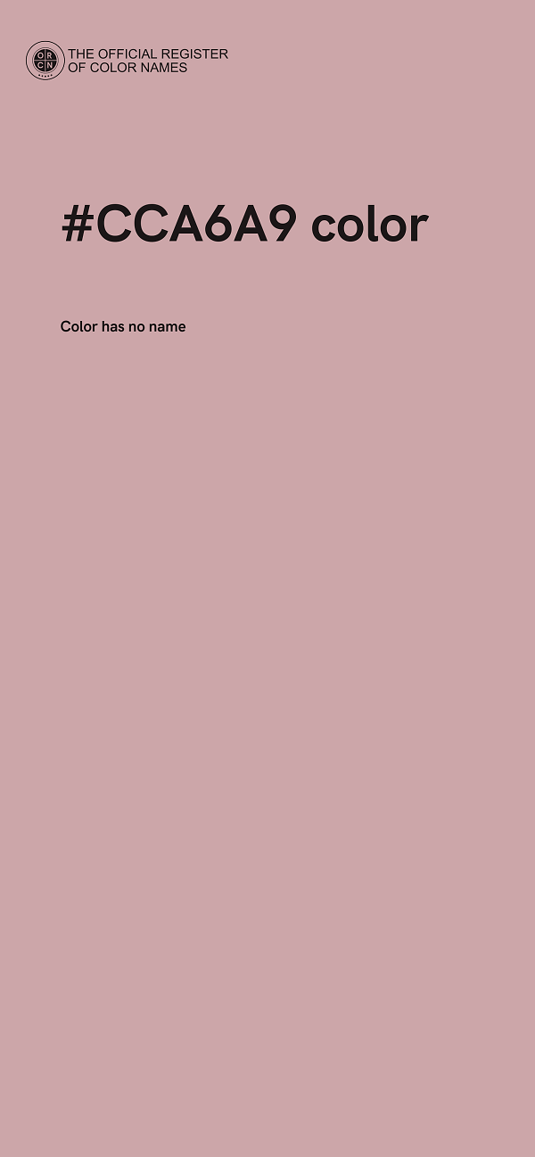 #CCA6A9 color image