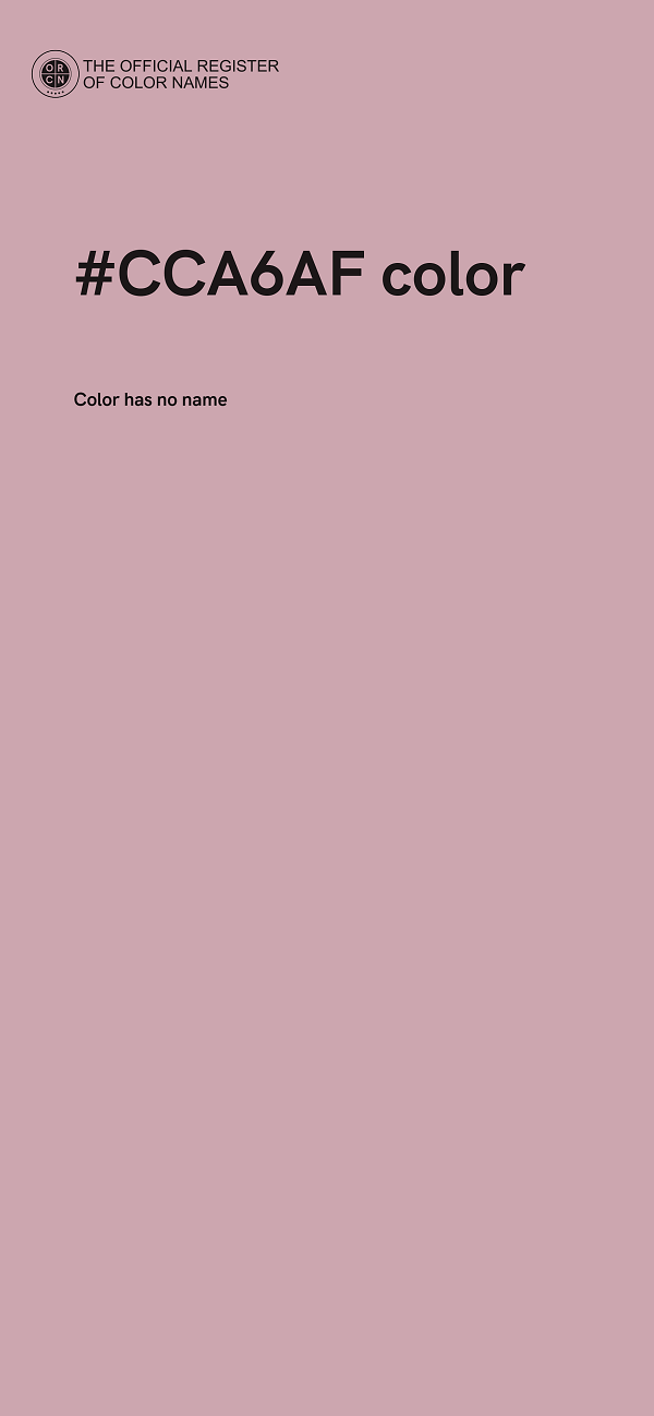 #CCA6AF color image