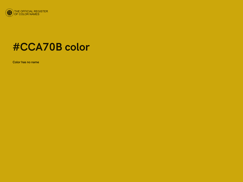 #CCA70B color image