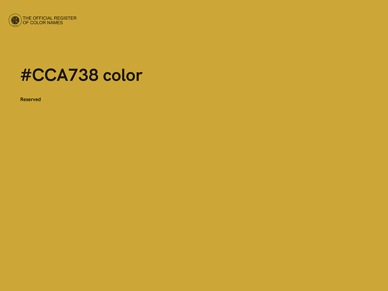 #CCA738 color image