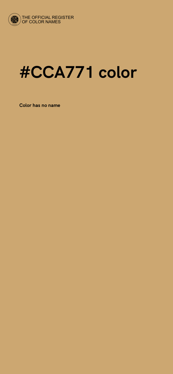 #CCA771 color image