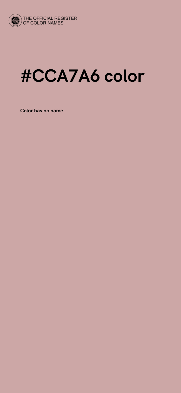 #CCA7A6 color image