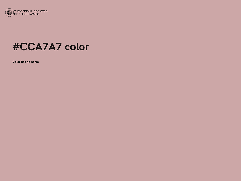 #CCA7A7 color image