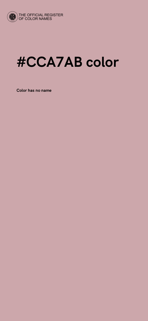 #CCA7AB color image
