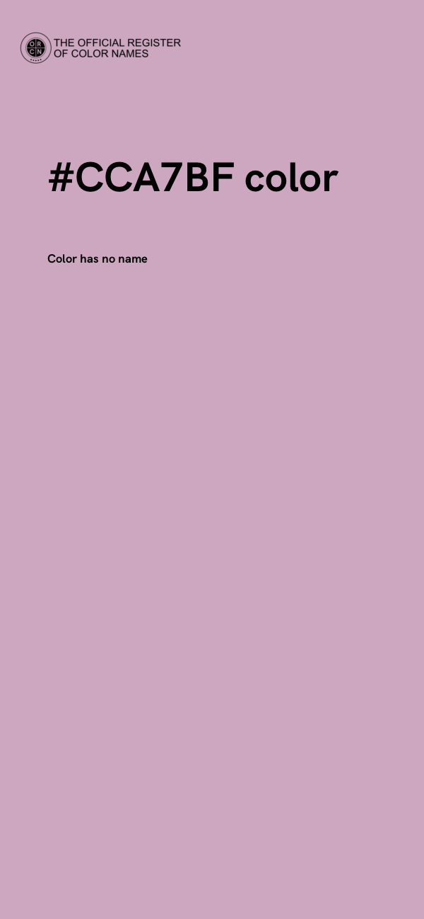 #CCA7BF color image