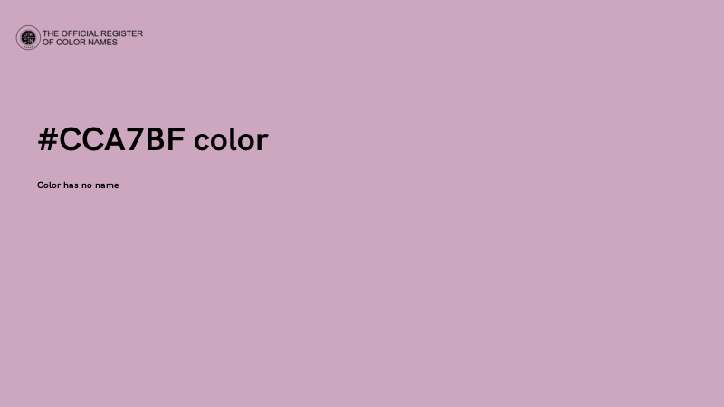 #CCA7BF color image