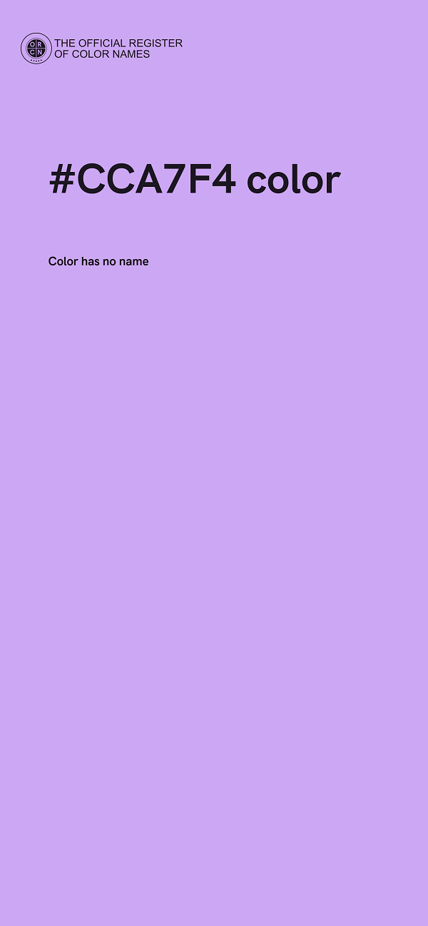 #CCA7F4 color image