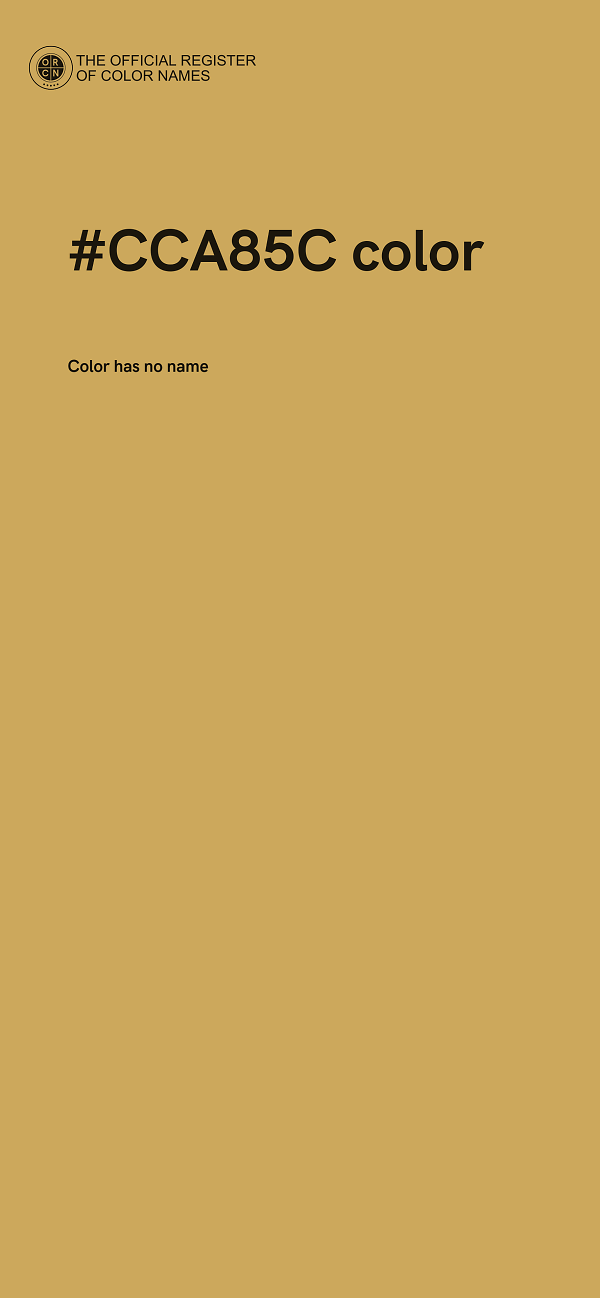 #CCA85C color image