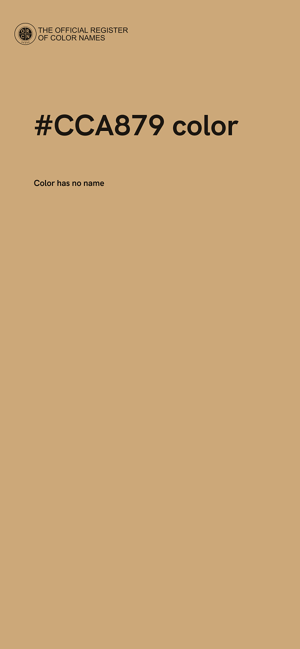 #CCA879 color image