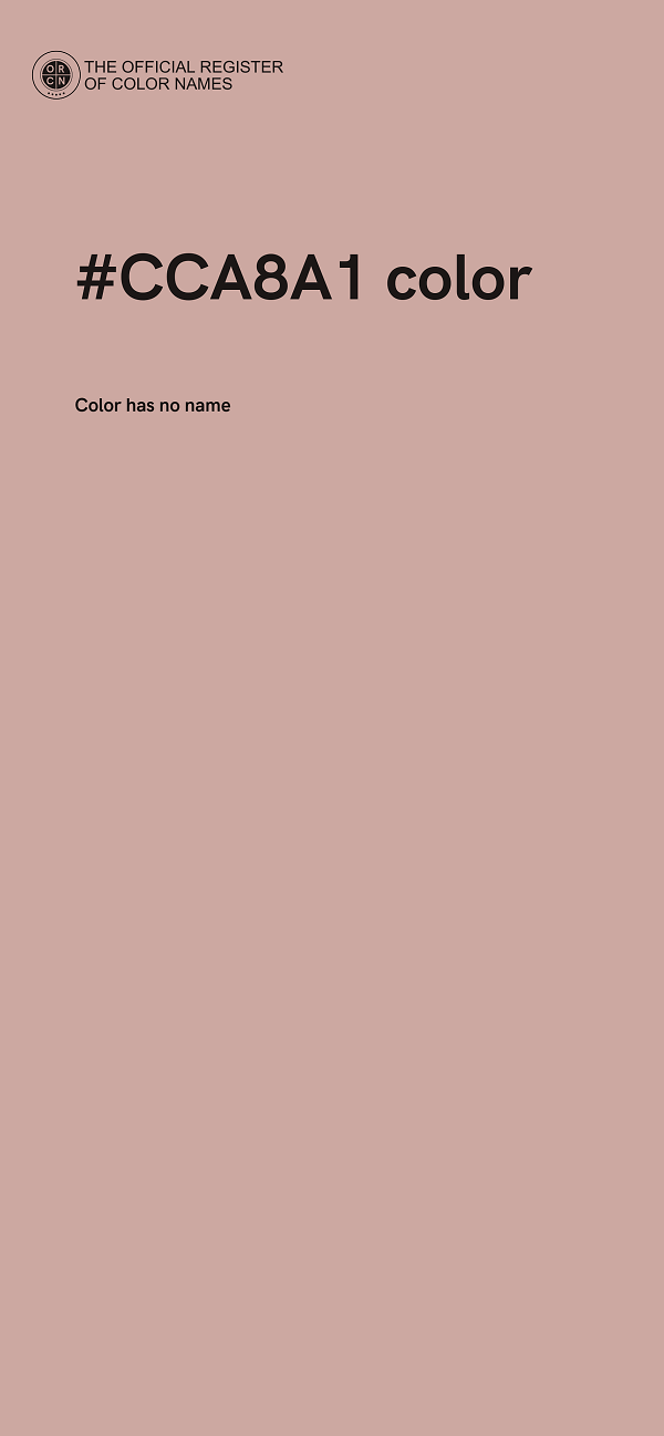 #CCA8A1 color image
