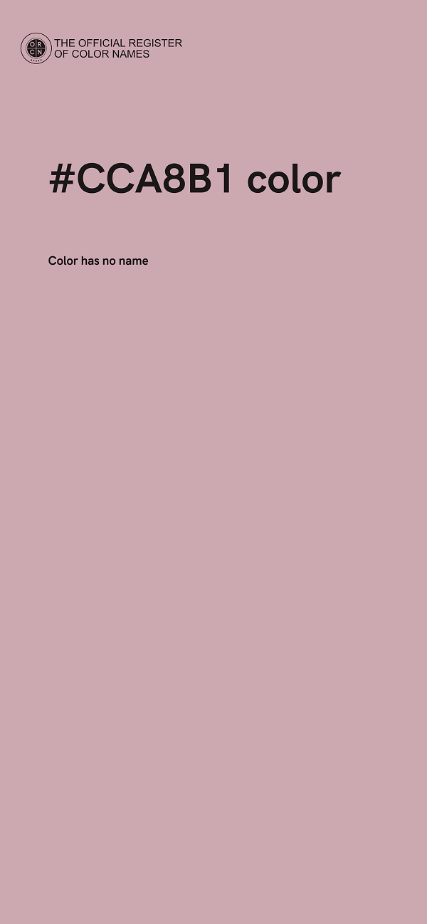 #CCA8B1 color image