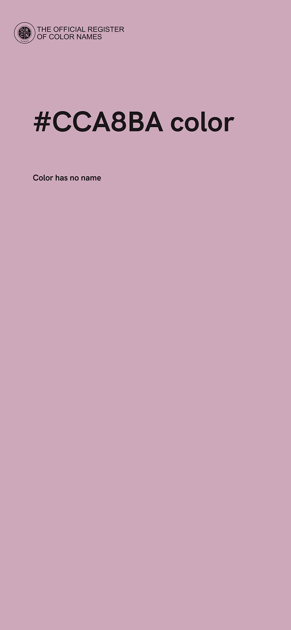 #CCA8BA color image