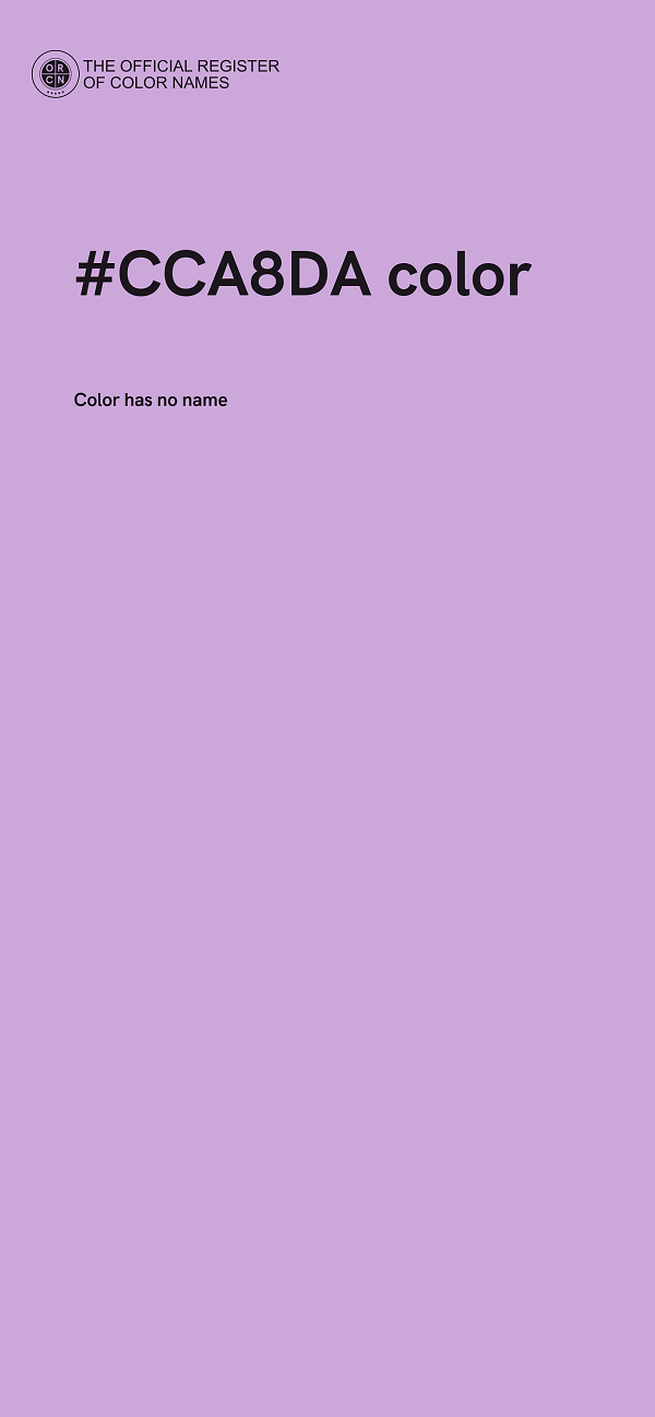 #CCA8DA color image