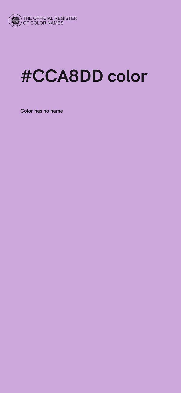 #CCA8DD color image
