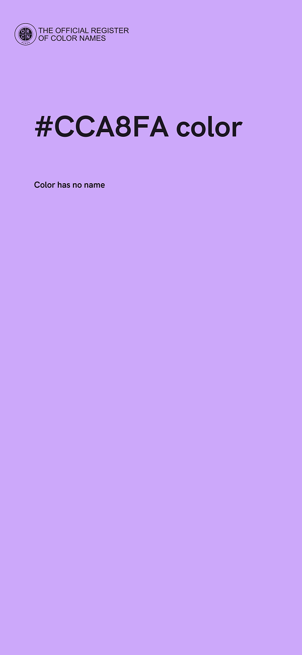 #CCA8FA color image
