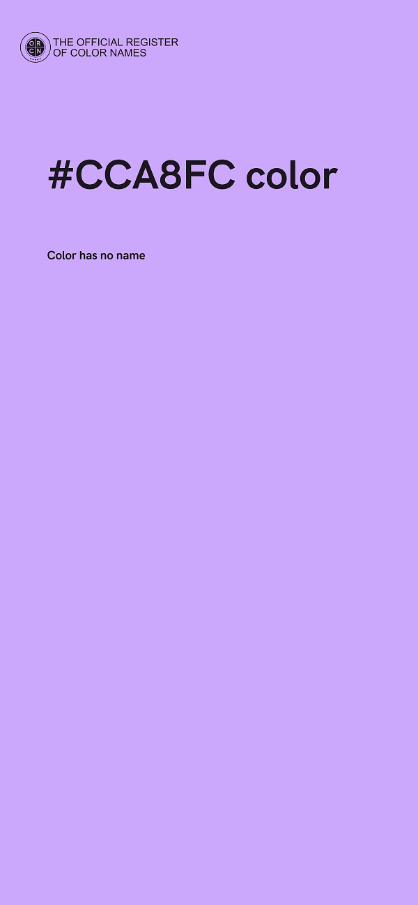 #CCA8FC color image