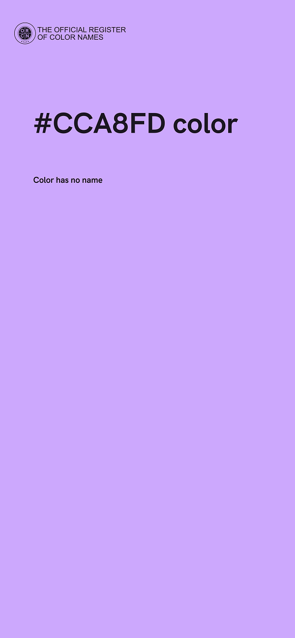 #CCA8FD color image