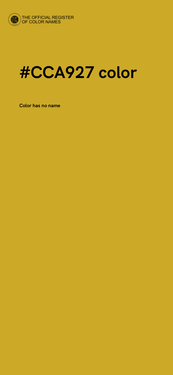 #CCA927 color image