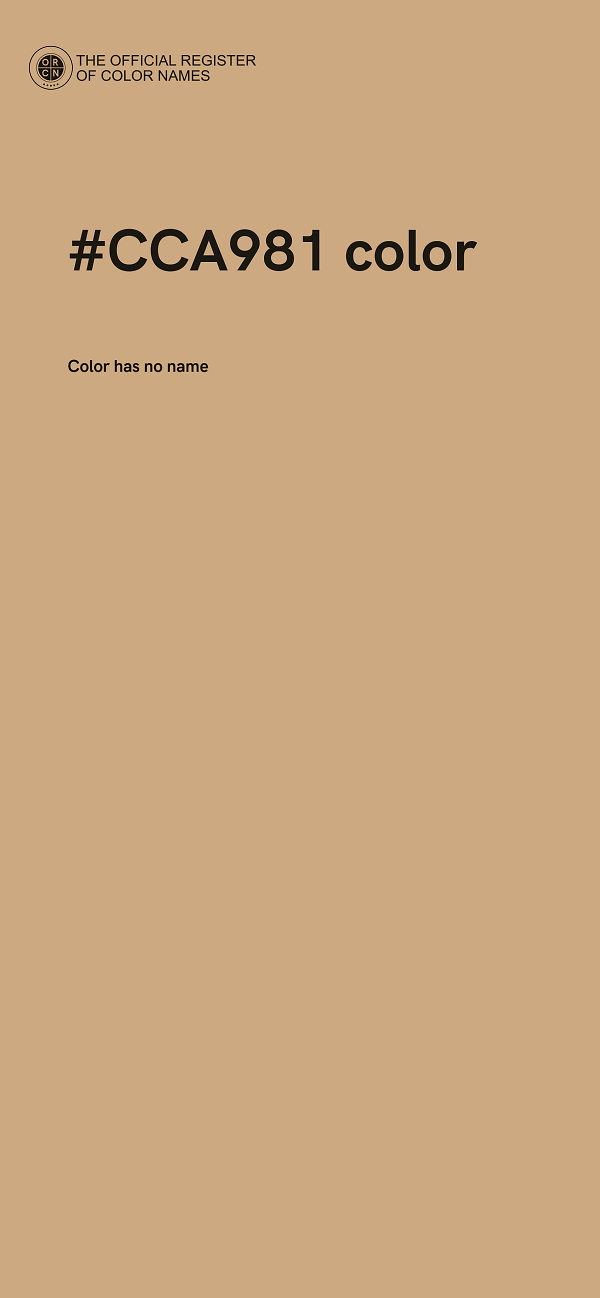 #CCA981 color image